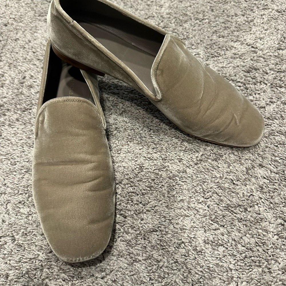 Vince Women's Velvet Loafers in Taupe